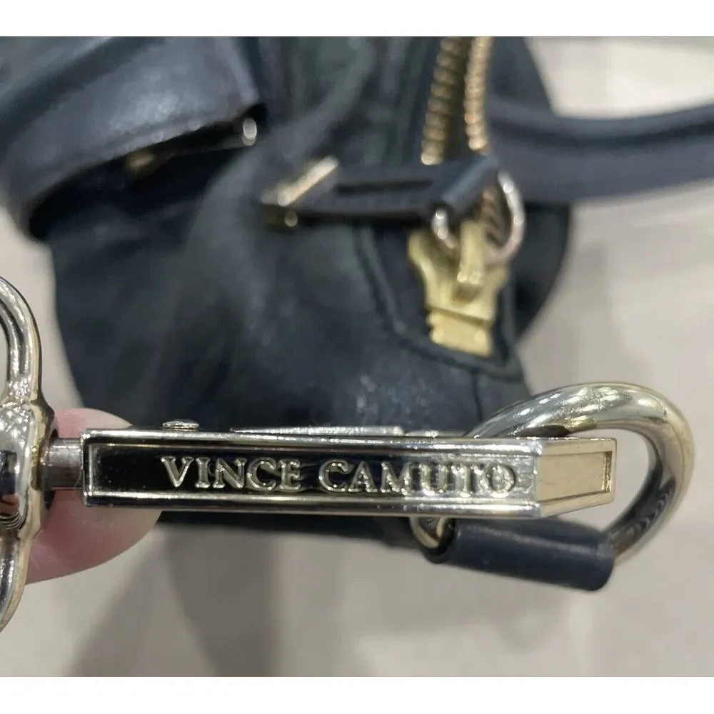 VINCE CAMUTO Crossbody Bag W 12 x H 10 x D 5 Rich Brass Hardware Genuine Leather